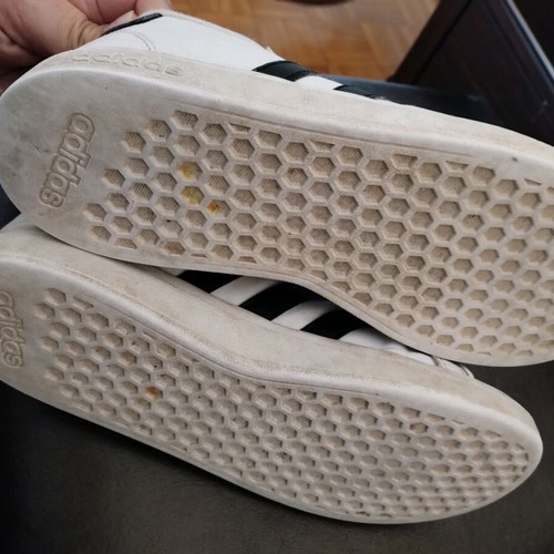 Adidas athletic shoes used No 38 black-white with magnetic laces