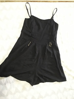 Attrattivo one-piece romper like new, black, adjustable straps