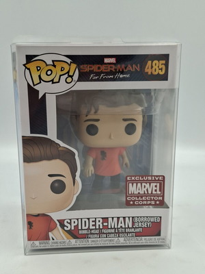 Funko POP Marvel Spider-Man Borrowed Jersey 485 Collector Corps