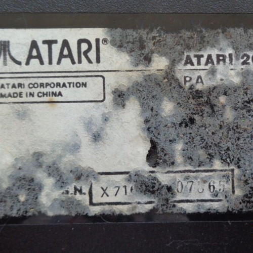 Atari 2600 Jr. console used with 32-in-1 cartridge and controllers