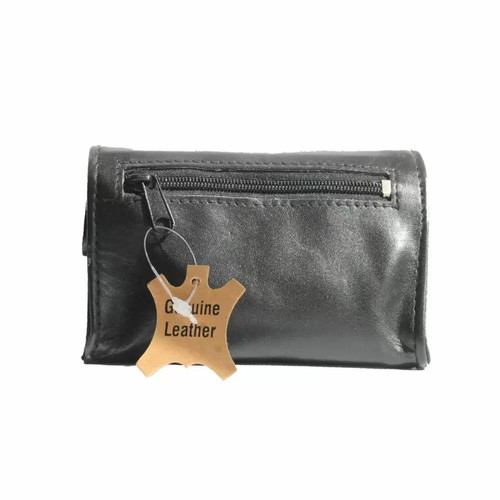 Leather Over Top black tobacco pouch new