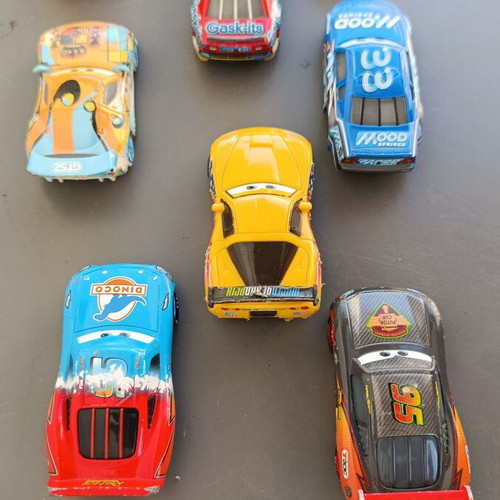 Disney Pixar Cars collectible metal toy cars pack of 8 used