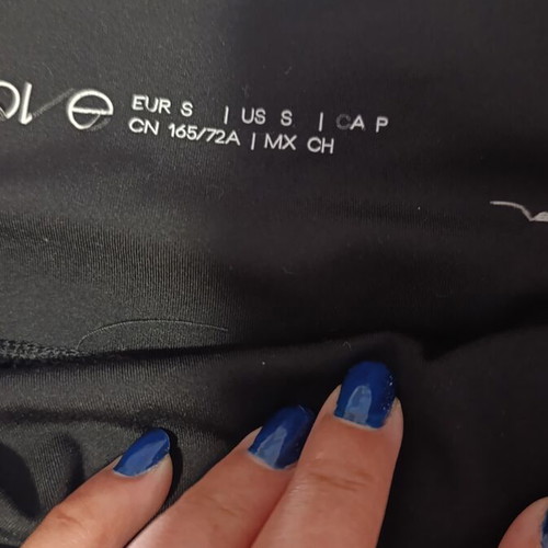 H&M black Capri leggings and Crivit grey leggings, size S
