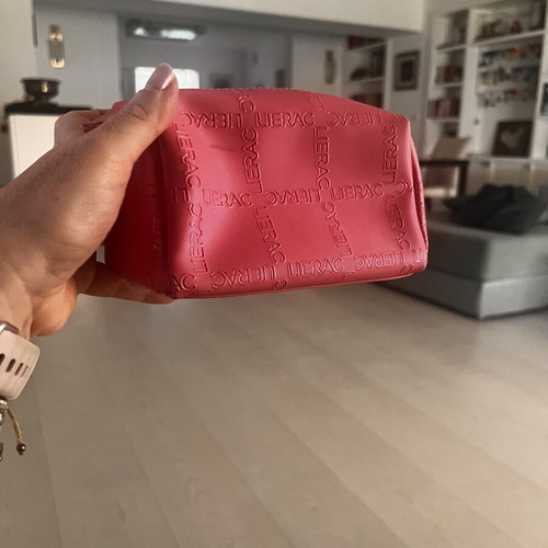 Make up bag Lierac used, pink color