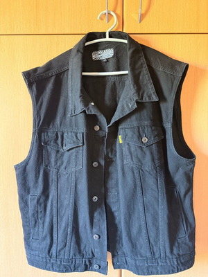 Motorcycle Storehouse αμάνικο τζιν XXL μαύρο σαν καινούργιο