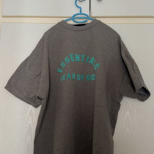 Fear of God Essentials Tee new, size M, gray and turquoise