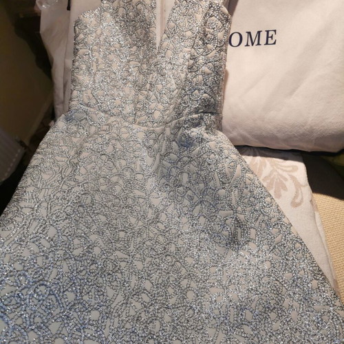 Miss Selfridge cocktail dress with silver embroidery