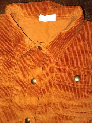 Funky corduroy set with shirt brown like new, 14 years