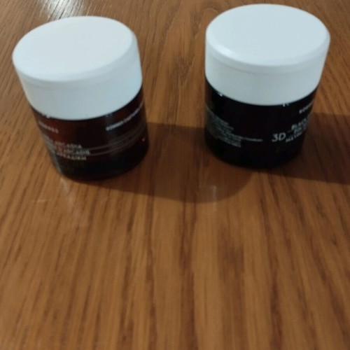 Glass jars from Korres face creams used, set of 4 pieces