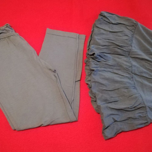 Four pieces - two sets of leggings with a skirt