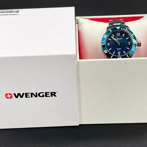 Wenger Sea Force Diver Swiss Made watch, new, navy blue