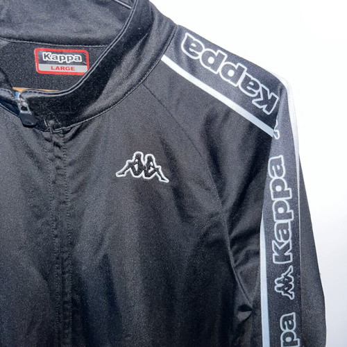 Kappa Anniston black jacket like new, fleece interior, size L