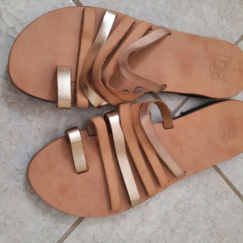 Leather Greek Sandals new, size 39
