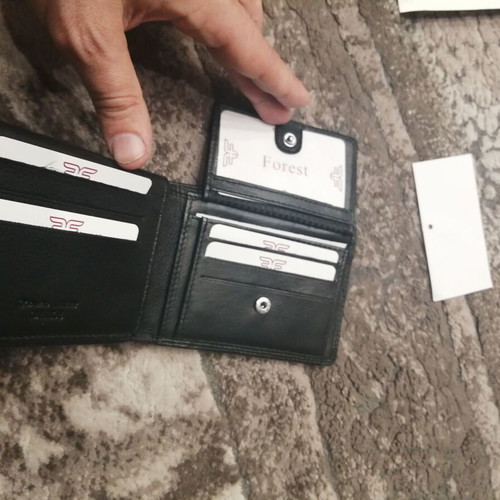 Leather wallet new black