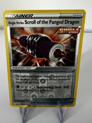 Scroll of the Fanged Dragon Pokemon κάρτα σαν καινούργια