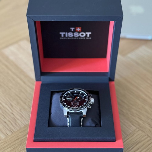 Tissot Supersport Chrono Quartz watch like new, black, men's