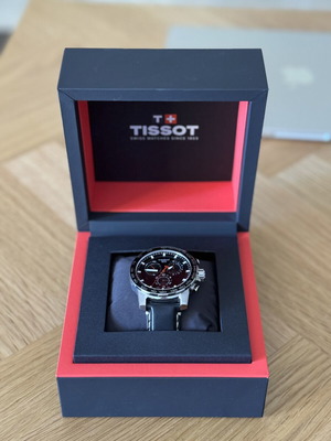 Tissot Supersport Chrono Quartz watch like new, black, men's