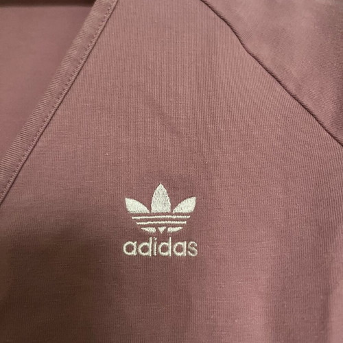 Adidas crop long-sleeve top like new, pink