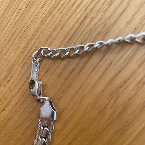 Stainless steel necklace chain, silver color