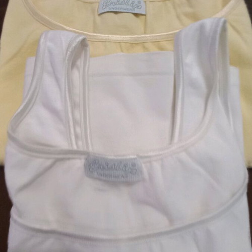 Women's summer blouses, 2 in white and yellow, like new