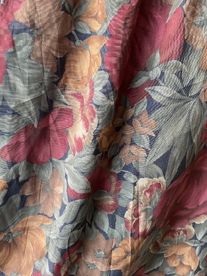 Φούστα vintage μεταχειρισμένη, νούμερο Μ, κόκκινη πολύχρωμη