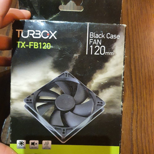 PC fan 120mm new, black