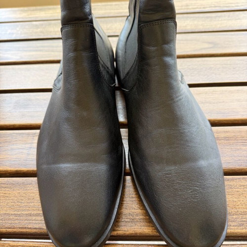 Robinson black leather Chelsea boots size 45 like new