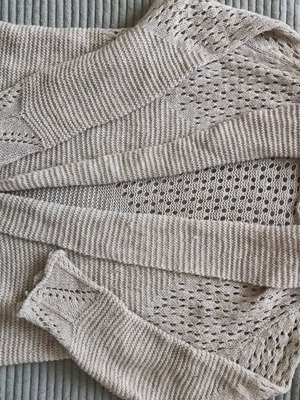 Knitted cardigan S like new, beige