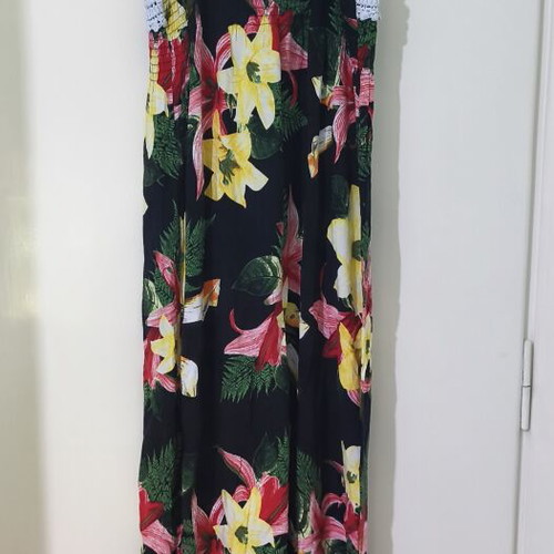 Long floral summer dress used, size small, M Made In Italy