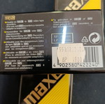 Maxell GX-Black 45 λοτ 3 σφραγισμένες κασέτες κάμερας