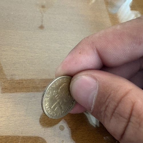 English gold coin, 7.8g, found in Mykonos sea