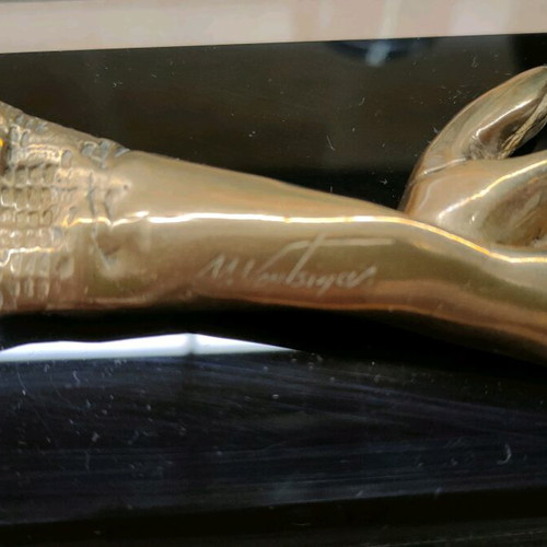 Collectible hand sculpture of Athens Concert Hall used