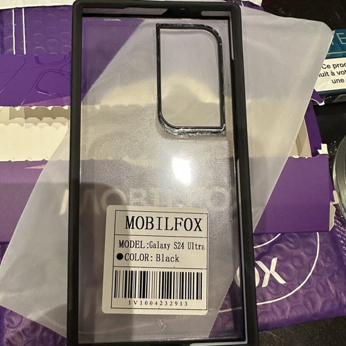 Mobilfox case for Samsung Galaxy S24 Ultra black new
