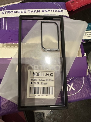 Mobilfox case for Samsung Galaxy S24 Ultra black new