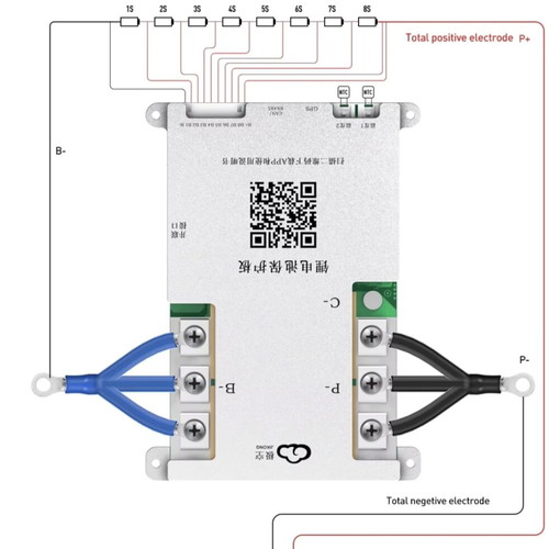 BMS for 12 and 24 Volt with 4.3" Screen and Computer Connection Board