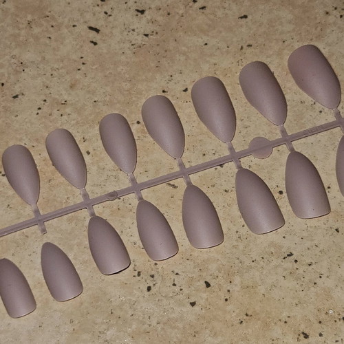 Fake nails and stickers used, 2 cases with matte colors