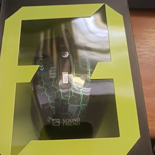 Wired Optical Gaming Mouse SF8196 green, new