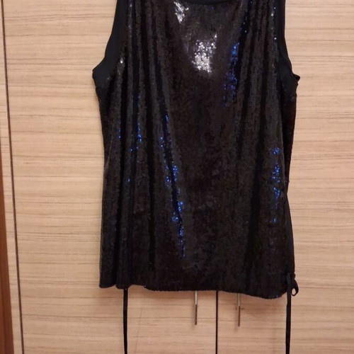 Dondup top new with sequins black, size M