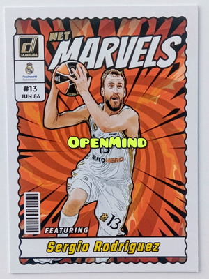 Sergio Rodriguez Net Marvels #17 Real Madrid Donruss Euroleague 2023-24 card new