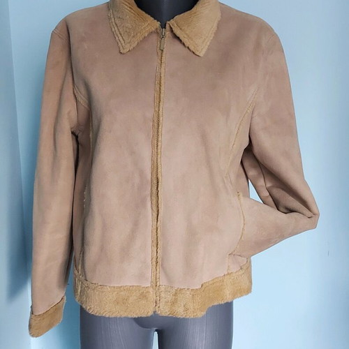 C & C Collection women's nude jacket like new, L/XL
