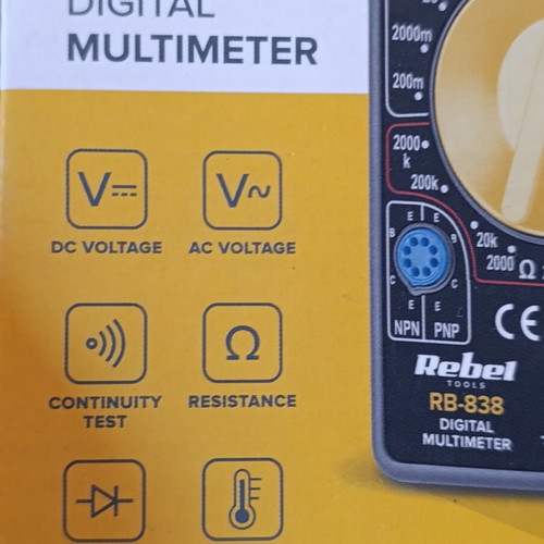 Rebel RB-838 Digital Multimeter new