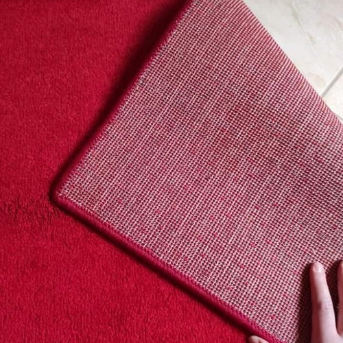 Wide carpet runner new, deep red color