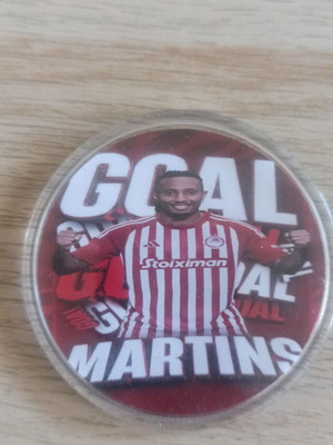 Olympiakos Players Pin or Magnet No34 new 6x6 cm
