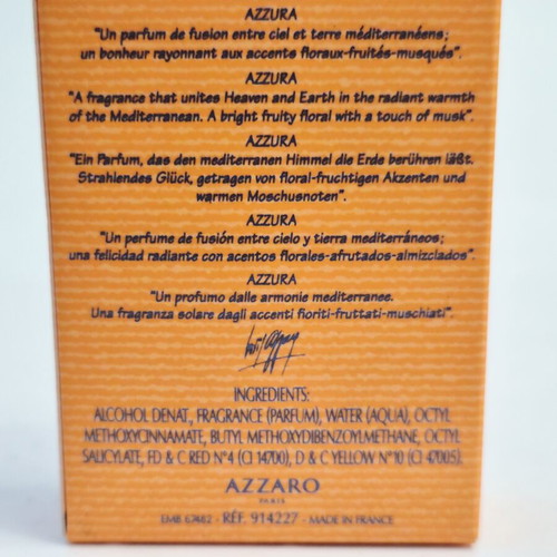Azzaro Azzura Mini Perfume new, 5ml Eau de Toilette