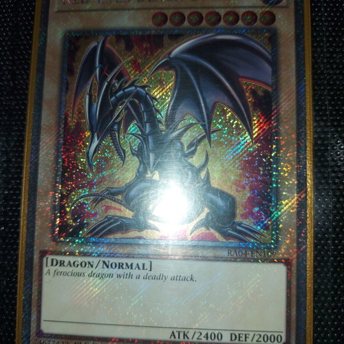 Red Eyes Black Dragon Alternative Art Platinum Secret Rare card like new