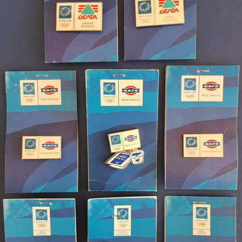 Athens 2004 Olympic Games pins set of 8, new