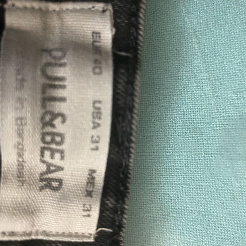 Men's Washed Black Denim Shorts Pull & Bear size 40 like new