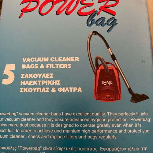 Vacuum cleaner bags new with packaging