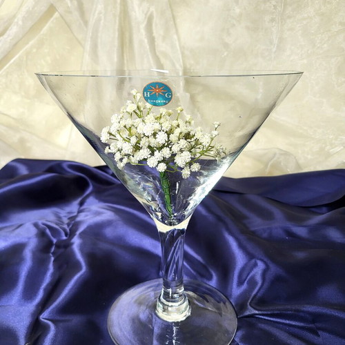 Martini decorative glasses like new, pack of 25, height 30 cm