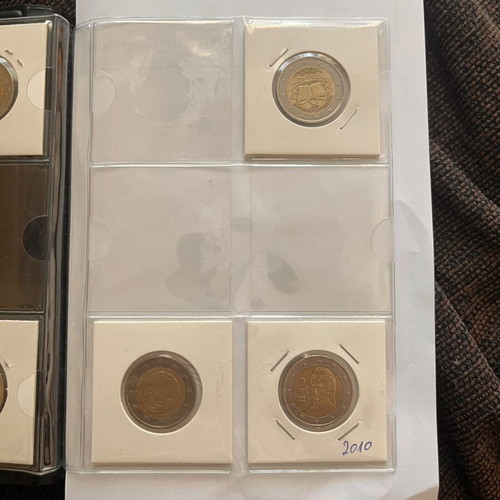 2 Euro Austria coin collection folder, 24 pieces 2002-2026